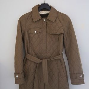 Coach Quilted Trench Coat